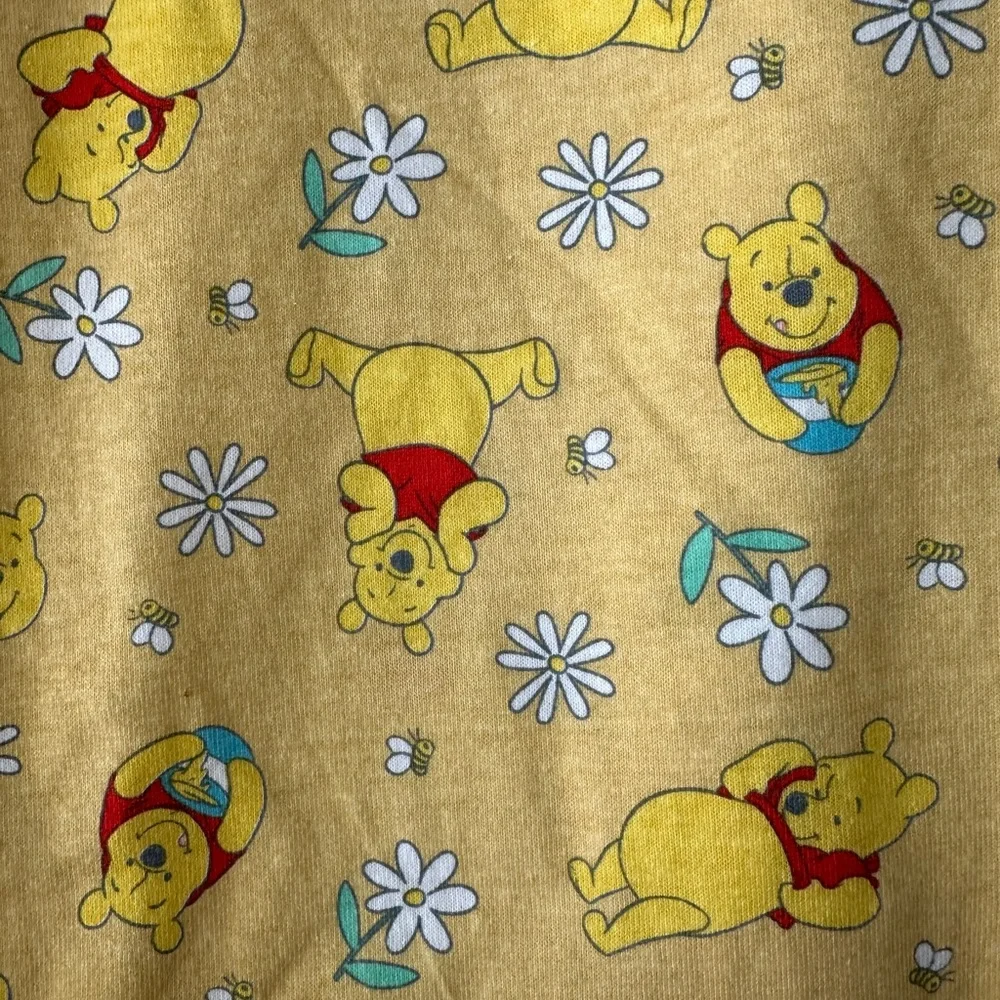 Disney Yellow Winnie The Pooh  Print Pajama Pants - Picture 2 of 7
